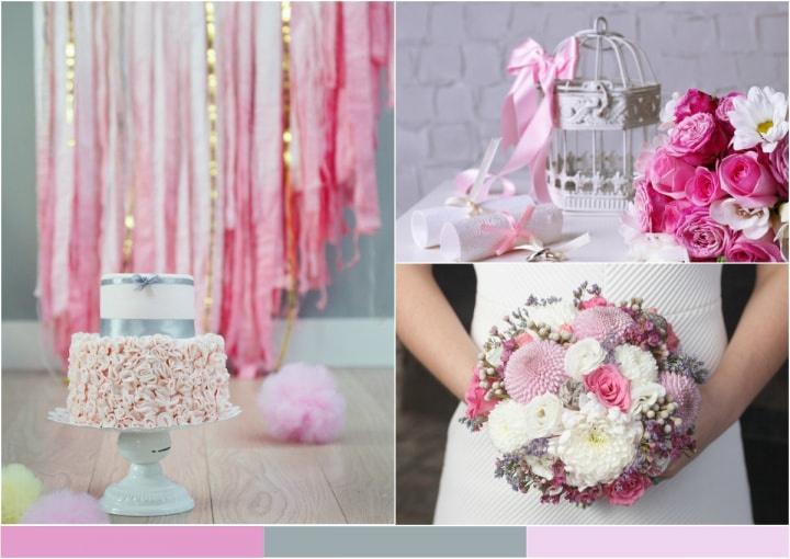 Fucsia con Dorado o Plateado: Combinaciones Brillantes para tu Boda